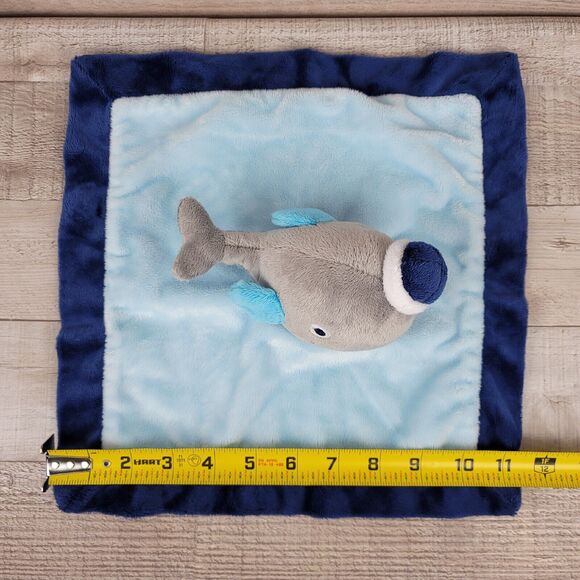 Baby Lovey Whale Plush Sailor Hat Bananafish Studio Comfort Security Blanket - Picture 4 of 9